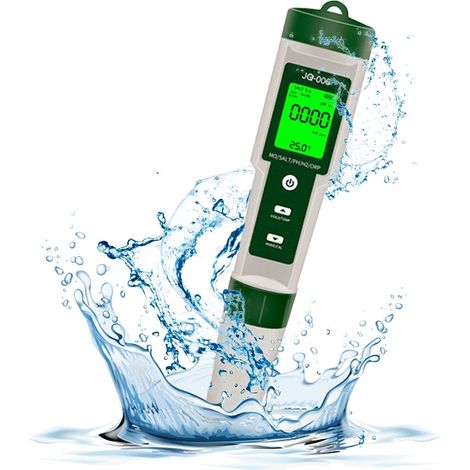 Kit de test qualité eau 10 en 1, analyseur professionnel, vérification pH, dureté, chlore, nitrates et plus, pour aquarium, piscine ou eau potable, précision fiable, 10 tests complets par bandelette. (1/5)