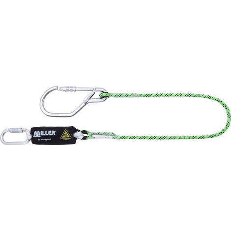 Longe drisse avec absorbeur d'énergie Edge - 1/4 de tour - Mousqueton GO60 - 1,5 M-1032376 - Miller