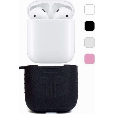 Trade Shop - AIRPODS KOPFHÖRER SILIKONHÜLLE PVC-GUMMI-ABDECKUNG MAXTECH CASE-01 - (1/2)