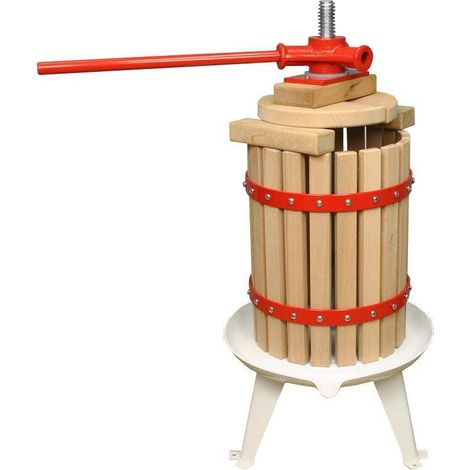 Traditional Fruit and Apple Press (6 Litre) with Straining Bag (1/5)