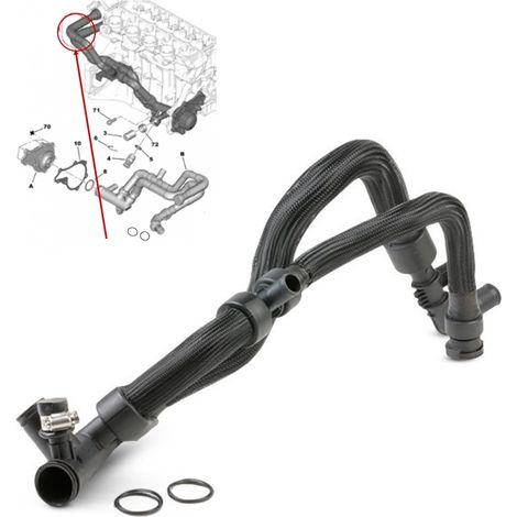Tuyau refroidissement pompe à eau pour Peugeot Citroen Ford 1.4