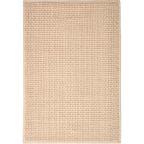 Badematte KARAD Beige 60 x 90 cm Baumwolle