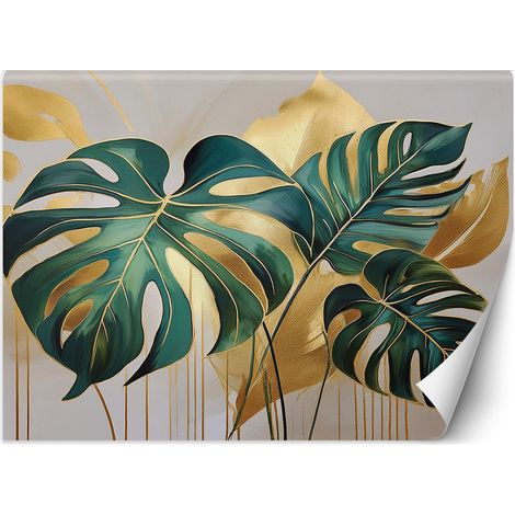 Papier peint Feuilles de monstera tropicales 100x70 (1/5)