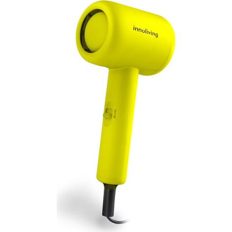Innoliving INN-612Y Asciugacapelli Mini 1000 W 2 Velocita' 2 Temperature Pieghevole colore Giallo