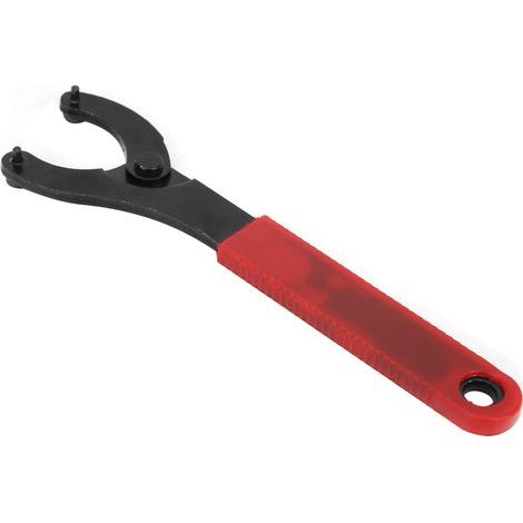 Clé à molette pour boîtier de pédalier de vélo, extracteur de roue libre, outil de réparation en acier avec poignée en caoutchouc (1/5)