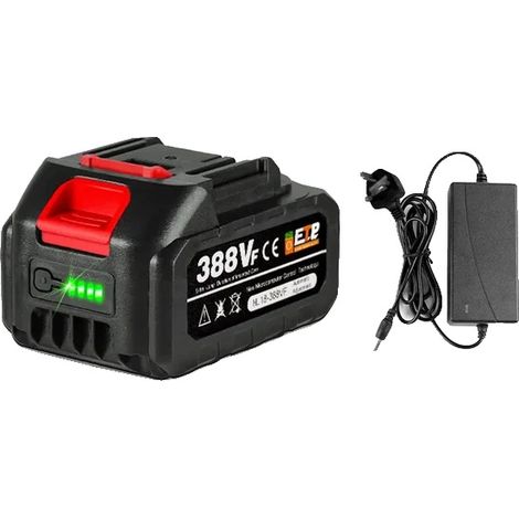Batería para motosierra eléctrica, alta capacidad, amplia compatibilidad, 1 cargador 388VF-1 (1/2)