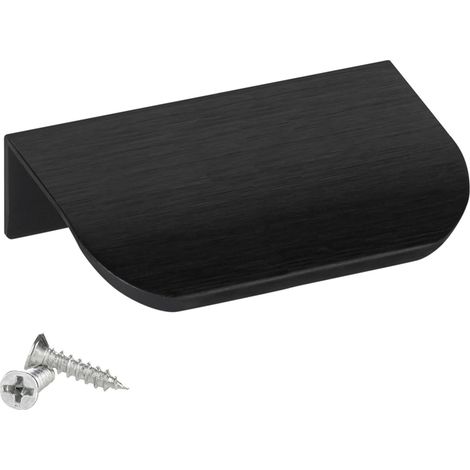 Griffleiste BLANKETT TOMMY Aluminium schwarz gebürstet, 1 Stück 70 x 18 x 42 mm (1/5)