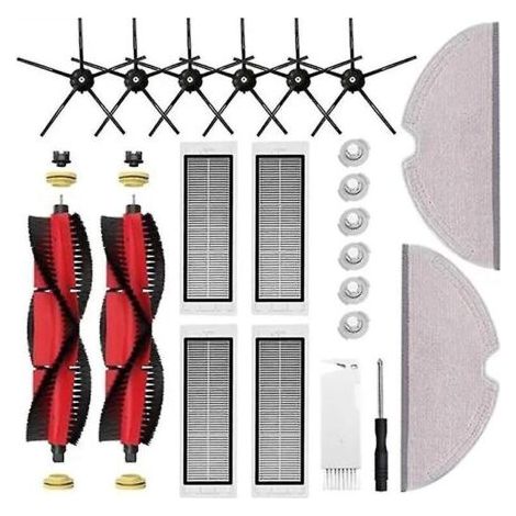 Zubehör für Staubsauger der Modelle S5 Max, S6 Pure, S6 Maxv, S5, S51, S50, S55, E25 und E35: Bürste, Filter, Wischmopp, Tuch