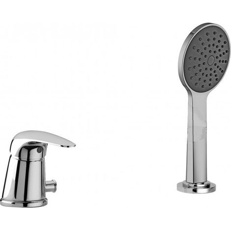 Mezclador de bañera con desviador y set de ducha Paffoni DU041CR  Sin pico (1/2)
