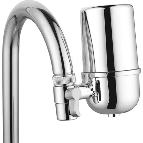 Filtre à eau de robinet, purificateur d'eau du robinet pour cuisine et salle de bain (argent,1pc) (1/4)