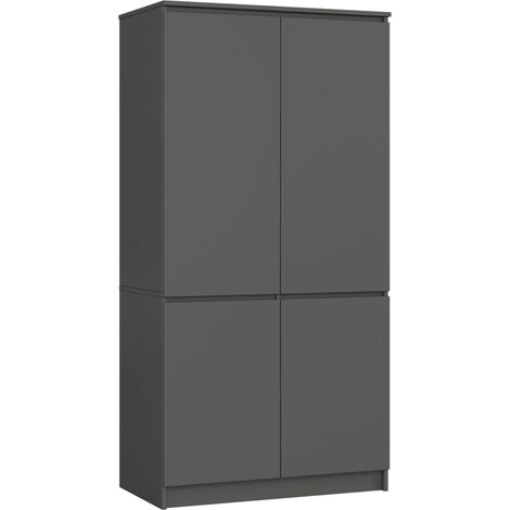 Meuble de salle de bain Nina 2DUM, blanc, colonne, 2 étagères, étagère, SOUS le lavabo (1/4)