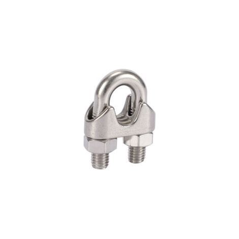 10 Stück Metallkabelklemmen, Edelstahl-Kabelbinder, M4-Bügelkabelklemmen, Silber (1/5)