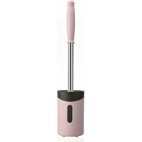 Brosse de Toilette Brosse WC en Silicone Antibactérienne balayette WC Ensemble Brosse de Toilettes à Manche Long (1/3)