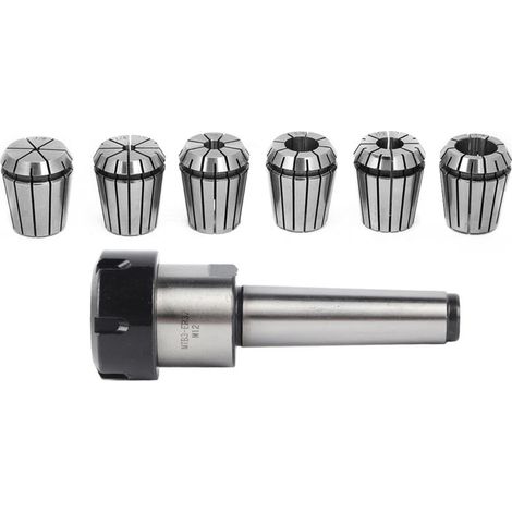 Mandrin ER32 M12 avec Cône Morse MTB3 pour Fraiseuse CNC - Ressorts de Serrage Inclus (1/5)