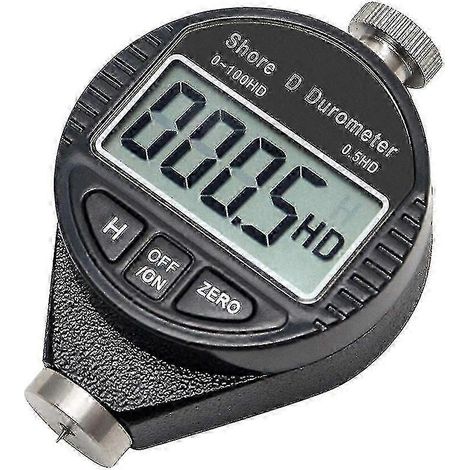 Digitales Shore-D-Härtemessgerät (0–100 HD) mit LCD-Anzeige. Kompatibel mit Gummi, Kunststoff usw. (1/5)