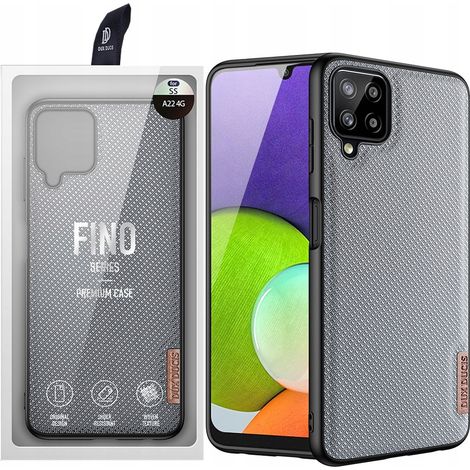 Custodia Dux Ducis Fino con cover in nylon per Samsung Galaxy A22 4G, colore grigio. (1/5)