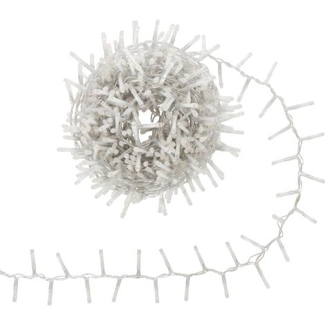 Guirlande lumineuse cluster d'extérieur 12,5 m 625 LED blanc froid et blanc chaud 13 fonctions sur secteur - Feeric lights & christmas (1/5)