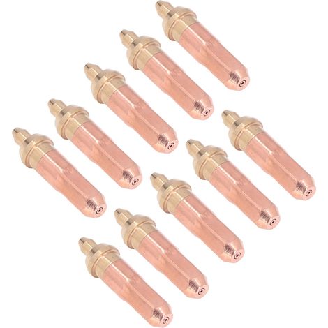 10 pièces Buse de Soudure Haute Température, Excellente Concentricité pour Flamme Puissante, Nozzle 2 Gaz (1/5)