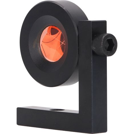 Prisme station totale angle droit 90° barre en L mini cuivre verre Ø25.4mm constante -30mm portée 800m pour tunnel pont bâtiment compatible Leica GMP104 (1/5)