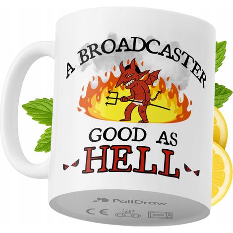 Lustige Tasse für Moderatoren – Kaffee- oder Teetasse mit witzigem Textdesign – ideal für Geburtstage, Namenstage, Feiertage und besondere Anlässe. Hochwertige Tasse für Zuhause, Büro und Arbeit. Farb