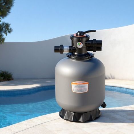 Pompa Filtro a Sabbia Sistema di Filtraggio a Sabbia per Piscine (1/5)