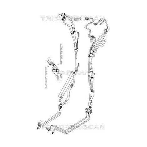 Tuyau hydraulique, direction TRISCAN 8516 16038 FORD 1335280 1377496 1469167