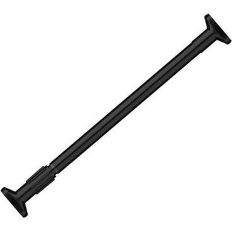 Tringle de douche télescopique sans perçage, noir, 50-80cm, extensible, fixation par pression, pour salle de bain, finition mate (1/3)