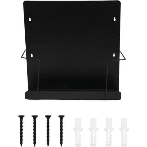 Metallenes Wandregal für Schallplatten, ideal zur Präsentation von CDs und Schallplatten. (1/5)