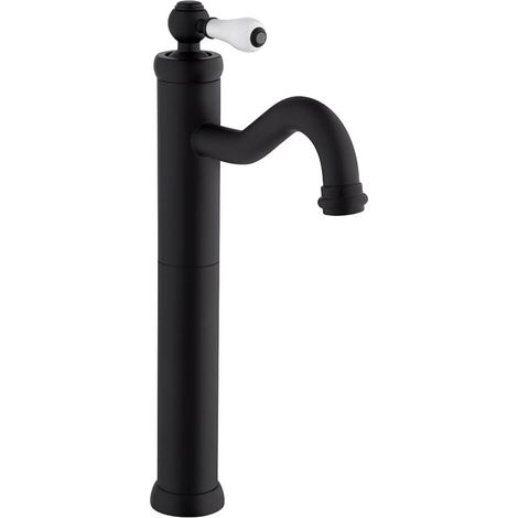 Miscelatore lavabo Tosca Yo alto senza scarico in ottone nero (1/2)