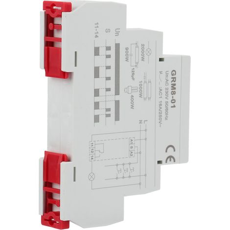 GRM8-01 Elektronisches Impulsrelais, Verriegelungsrelais, Speicherrelais, AC 230 V (1/5)