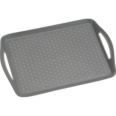 Plateau avec surface antidérapante, gris (1/2)
