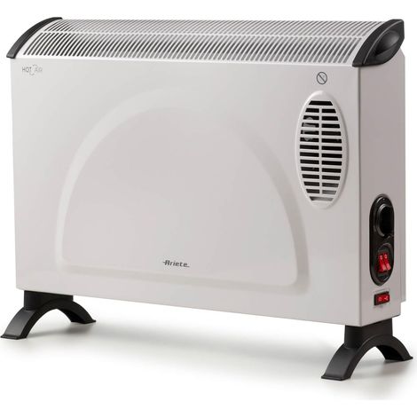 Ariete 8210 Termoconvettore, 800W-200W, 3 livelli di potenza, Termostato regolabile, Protezione da surriscaldamento, Silenzioso, Risparmio energetico, Ventola turbo, Bianco (1/5)