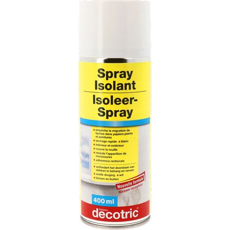 Spray isolant blanc - 400 ml - Décotric