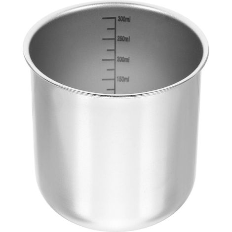 Reismessbecher aus Edelstahl mit Skala, Messbecher für Reiskocher-8.00X8.00X8.00CM-Silver (1/3)