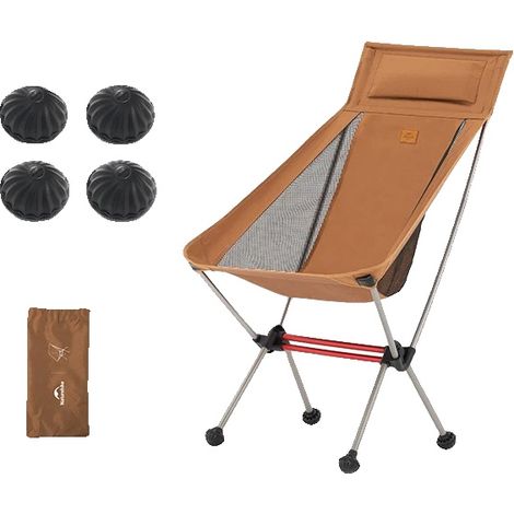 Chaise de plage pliante, design ultraléger, matériau durable, Jaune-L02 (1/2)