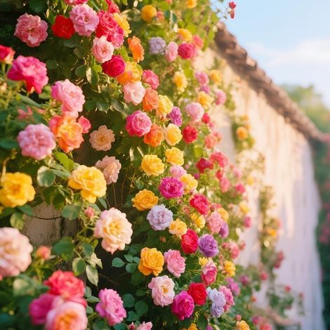 400 pièces Graines de Roses Grimpantes – Jardin Extérieur, Mix Coloré de Fleurs Grimpantes pour Pergola et Clôture (1/5)