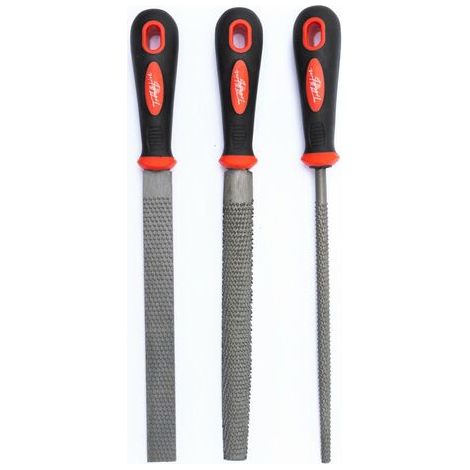 TrendLine Raspel-Set 3 tlg Rundraspel Flachraspel Halbrundraspel Raspel (1/3)