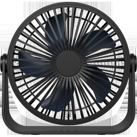 Ventilateur de Bureau USB, Ventilateur de Table à 3 Vitesses, Ventilateur Silencieux Réglable à 360°, Ventilateur Portable pour Bureau, Maison, Chambre, Voiture, Camping (1/4)