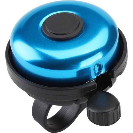 Blaue Fahrradklingel aus Aluminium