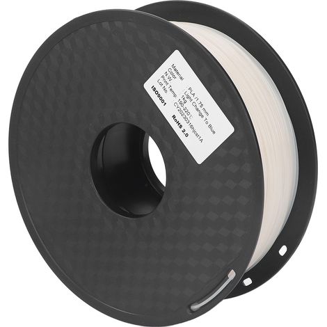 Filament PLA 1.75mm bleu changeant à la lumière, résistant à l'eau, consommable imprimante 3D, bobine de qualité, finition claire (1/5)
