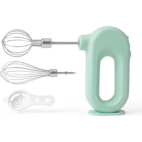 Mixeur Plongeant Sans Fil Rechargeable 4 Vitesses 2 Têtes – Mixer à Main Portable pour Soupes, Sauces et Smoothies (1/5)