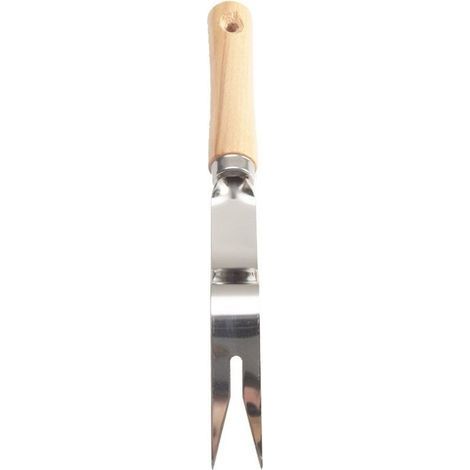 pair Extracteur de mauvaises herbes de jardinage, désherbeur en acier inoxydable, fourchette de semis, fourchette de repiquage de semis, outil de repiquage de semis de jardinage (1/5)