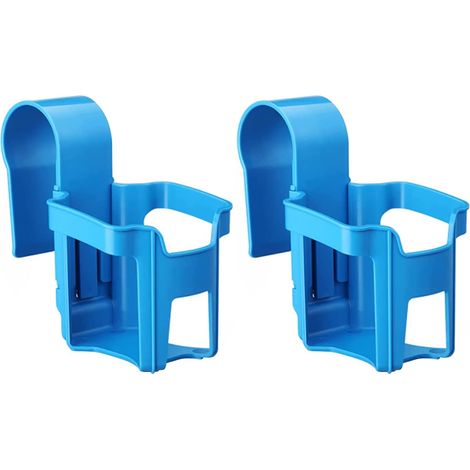 Porte Gobelet Piscine, Accessoire Piscine Hors Sol, Porte Gobelet à Suspendre, Accessoire Spa Porte-gobelet Au Bord De La Piscine, Plastique Jardin Porte Gobelet Universel Chaise Longue (2pc Set)