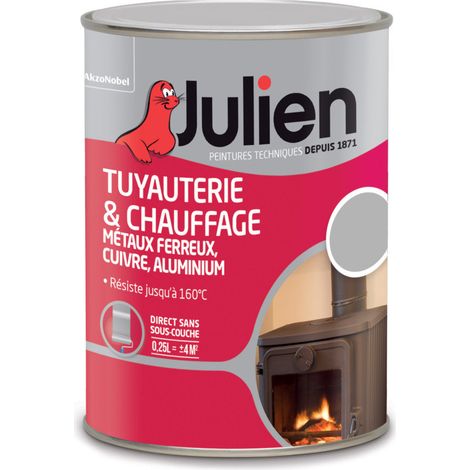 Glänzende Rohr- und Heizungsfarbe Weiß 0,25 Liter - Julien