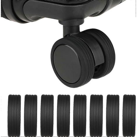 (BlackLuggage Housses de roues de valise, lot de 8 housses de roues en silicone, protection des roues de valise, réduction du bruit, compatibles avec la plupart des valises) (1/4)