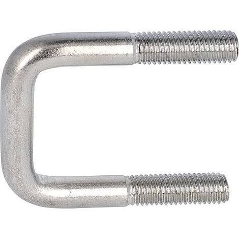 Étrier pour tube carré, sans écrous ni rondelles art. 3575 A4 A 42 tube ø 40/40 M 10 conditionnement : 10