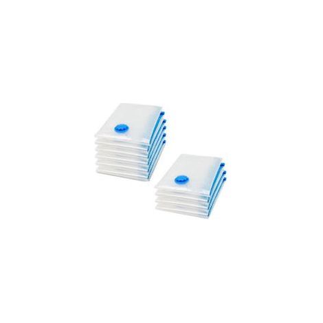 Lot de 10 sacs de rangement sous vide pour aspirateur, housse de rangement sous vide pour vêtements, couette, literie, oreillers (1/3)