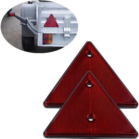 Lot de 2 réflecteurs triangles pour remorque à visser TM4100 (1/5)