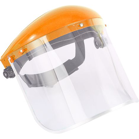 Masque de protection jaune transparent avec bordure en aluminium, résistant aux hautes températures et aux éclaboussures, casque de protection contre la poussière et les projections d'eau. (1/5)