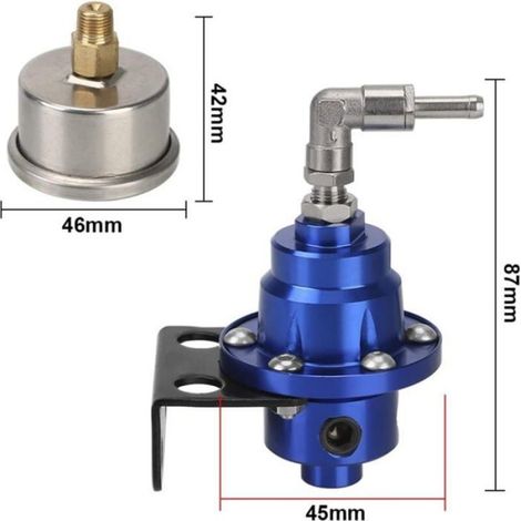 Régulateur de pression de carburant réglable Booster de carburant type universel avec régulateur de pression de compteur (1/4)